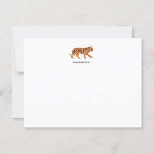 Cartão Postal Tiger Flat Notecard