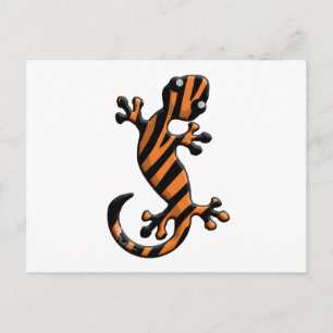 Cartão Postal Tiger Gecko