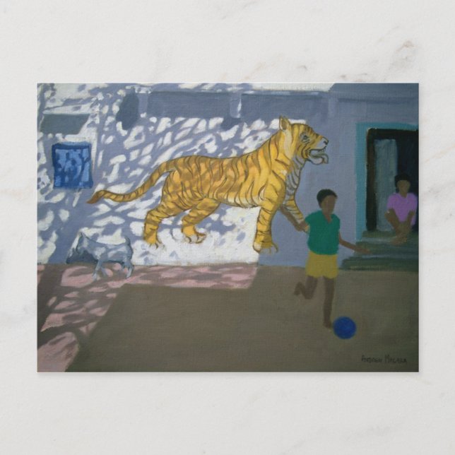 Cartão Postal Tiger India (Frente)