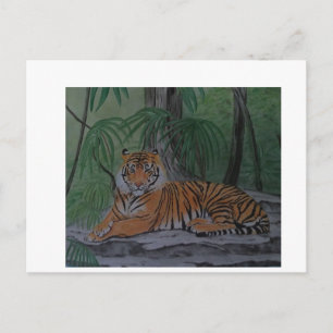 Cartão Postal Tiger no Resto
