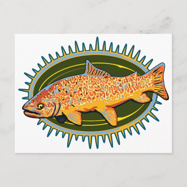 Cartão postal Tiger Trout (Frente)