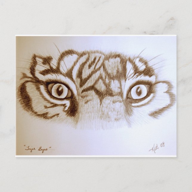 Cartão Postal Tigereyes (Frente)