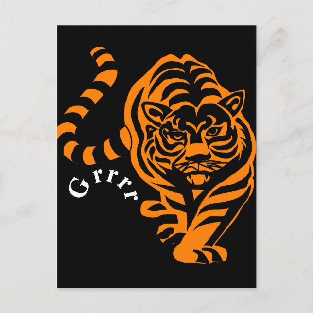 Cartão Postal Tigre (Frente)