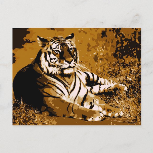 Cartão Postal Tigre (Frente)