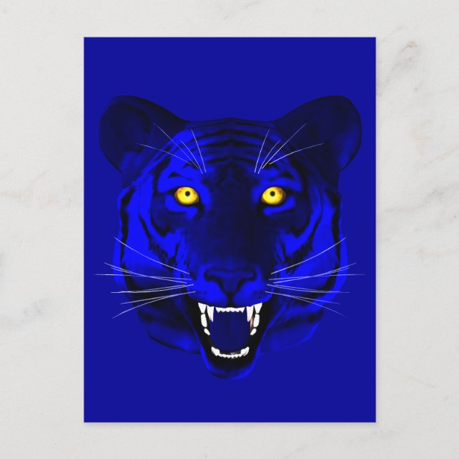 Cartão Postal Tigre Azul (Frente)