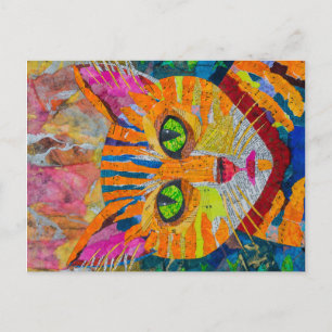 Cartão Postal Tigre Cat