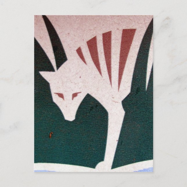 Cartão Postal tigre-de-coleira (Frente)