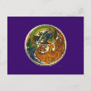 CARTÃO POSTAL TIGRE DO DRAGÃO