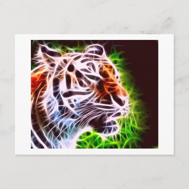 Cartão Postal Tigre Elemental (Frente)