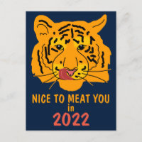 Tigre Engraçado Prazer em Conhecê-lo em 2022