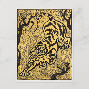 Cartão Postal Tigre nas selvas (Tiger in the Jungle) (1893