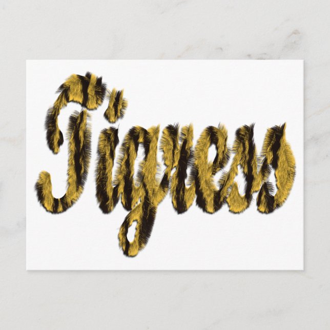 Cartão Postal Tigrese - Texto Furtado (Frente)