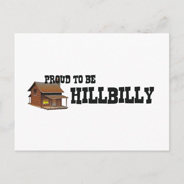Cartão Postal TII Orgulhoso de ser Hillbilly (Frente)