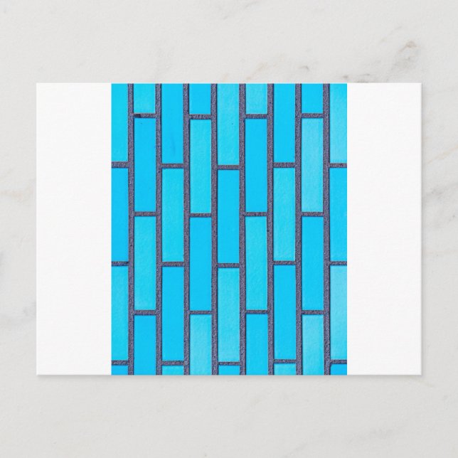 Cartão Postal tijolo azul (Frente)