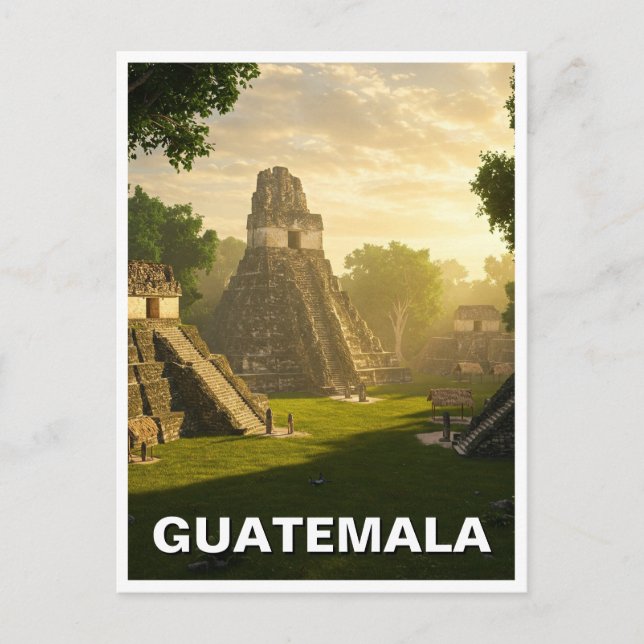 Cartão Postal Tikal Guatemala Viagem (Frente)