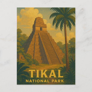Cartão Postal Tikal National Park Guatemala Journey