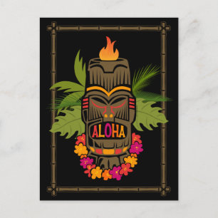Cartão Postal Tiki Aloha