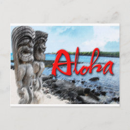 Cartão Postal Tiki Aloha