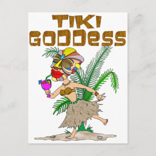 CARTÃO POSTAL TIKI GODDESS