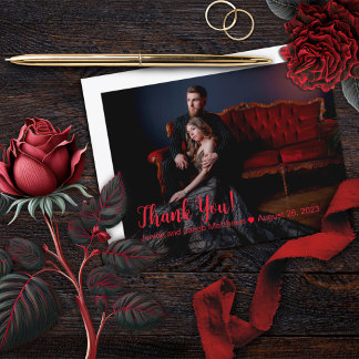 Cartão Postal Til Death Nos Parte Gótica Obrigado