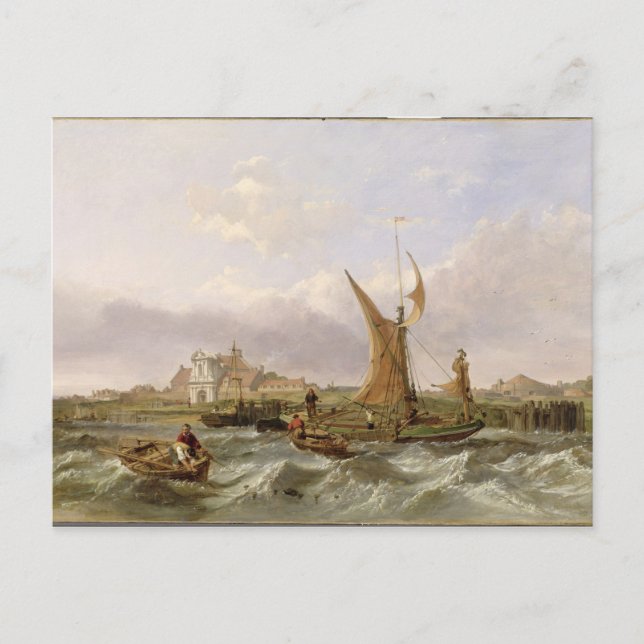 Cartão Postal Tilbury Fort - Wind Against the Tide, 1853 (petról (Frente)