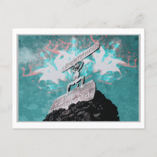 CARTÃO POSTAL TIMANFAYA - ILHAS CANÁRIAS ESPANHA WATERCOLOR