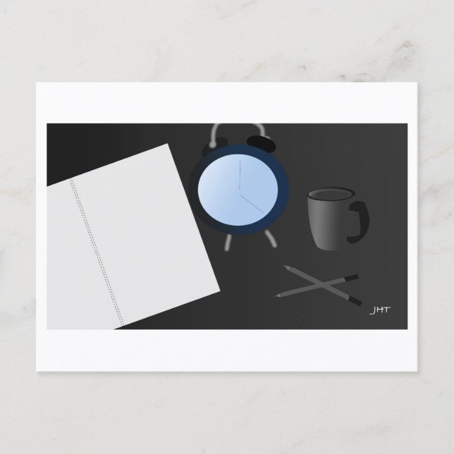 Cartão Postal Time to Draw :  Postcard Print by J.H. Thornton  (Frente)