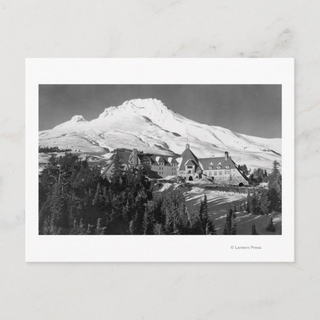 Cartão Postal Timerline Lodge e Mt. Hood Fotografia (Frente)
