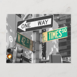 Cartão Postal Times Square B&W