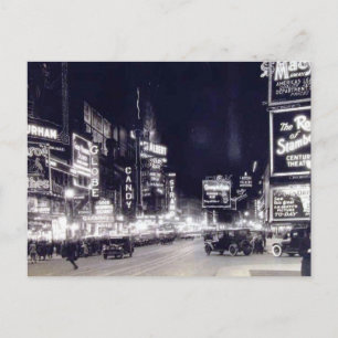 Cartão Postal Times Square, Cidade de Nova York Antiga