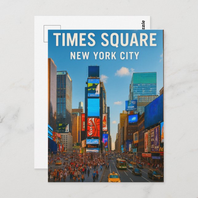 Cartão Postal Times Square – New York City (Frente/Verso)