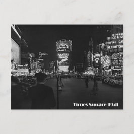 Cartão Postal Times Square, Nova Iorque, Foto De Neon De 1941