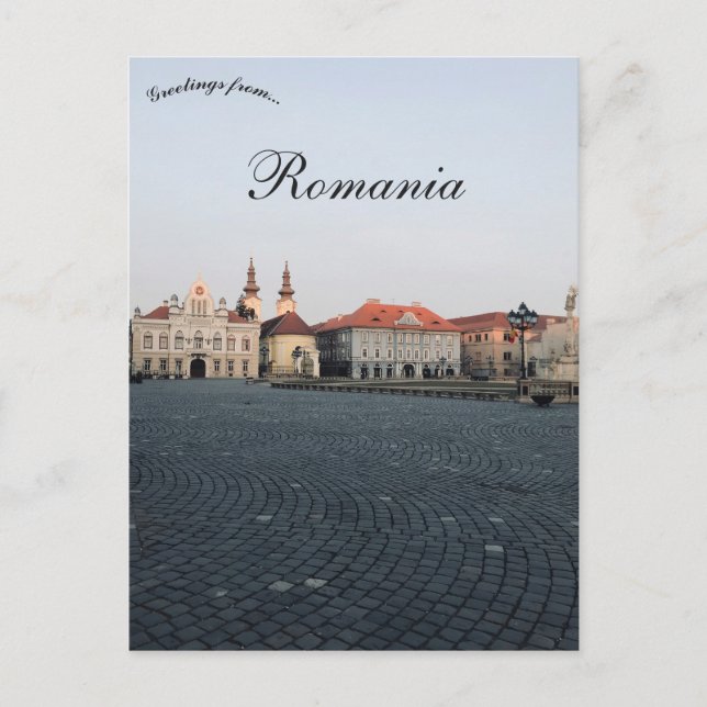 Cartão Postal Timișoara Romênia (Frente)