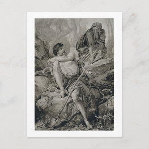 Cartão Postal Timon e Apemantus, de Timão de Atenas, por Willi