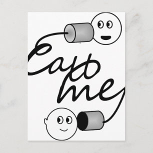 Cartão Postal Tin Can Telefone-Me