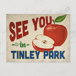 Cartão Postal Tinley Park Illinois Apple - Viagens vintage