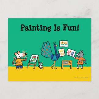 Cartão Postal Tinta com Maisy!