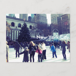 Cartão Postal Tinta de gelo no Bryant Park, Nova Iorque