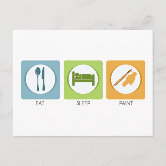 Cartão Postal Tinta do sono (Frente)