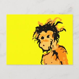 Cartão Postal tinta macaca