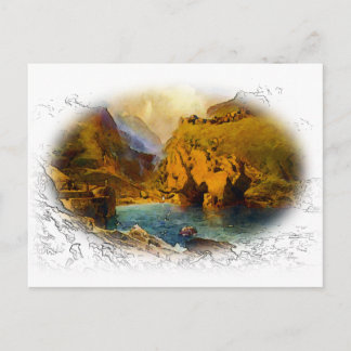 Cartão Postal Tintagel, Castelo do Rei Arthur