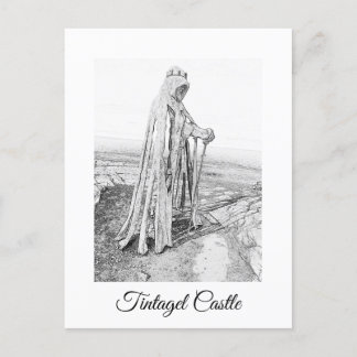 Cartão postal Tintagel King Arthur Monument Cornwa