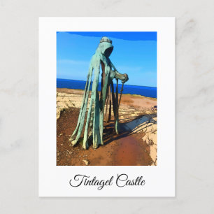 Cartão postal Tintagel King Arthur Monument Cornwa