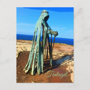 Cartão postal Tintagel King Arthur Monument Cornwa