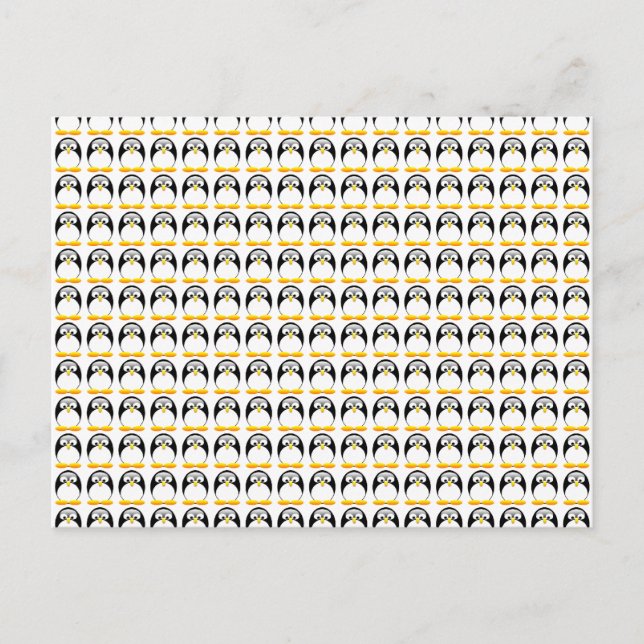 Cartão Postal Tiny Penguins (Frente)