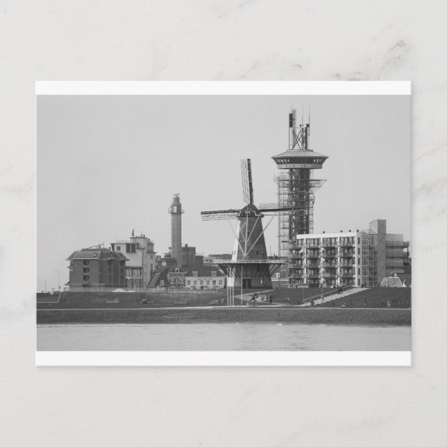 Cartão Postal Tio Beach Cityscape, Vlissingen, (Frente)