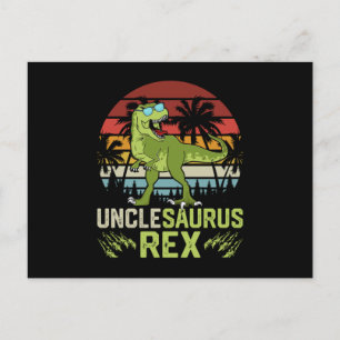 Cartão Postal TioTiranossauro Rex Design Legal de Dinossauro R