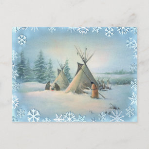 Cartão Postal TIPI CAMP SQUAW by SHARON SHARPE