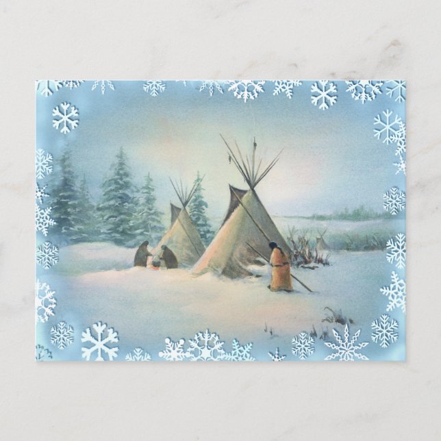 Cartão Postal TIPI CAMP SQUAW by SHARON SHARPE (Frente)