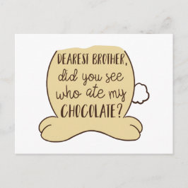 Cartão Postal Tipografia de Coelhinhos Engraçados de páscoa